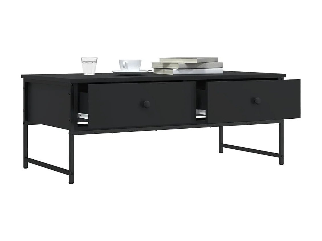 Salontafel 101x49x39,5 cm bewerkt hout zwart NL21022