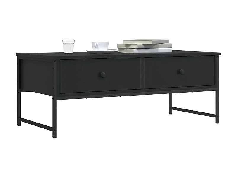 Mesa de centro 101x49x39,5 cm derivados de madeira preto PT441154