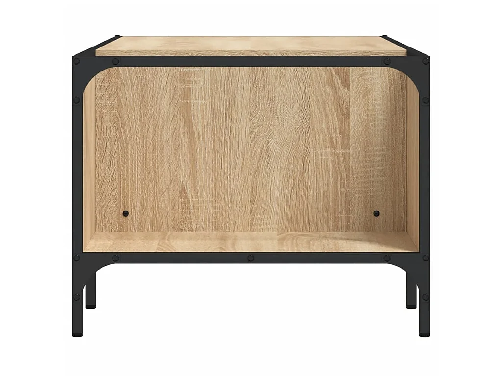 Salontafel met rek 100x51x40 cm bewerkt hout sonoma eikenkleur NL29226