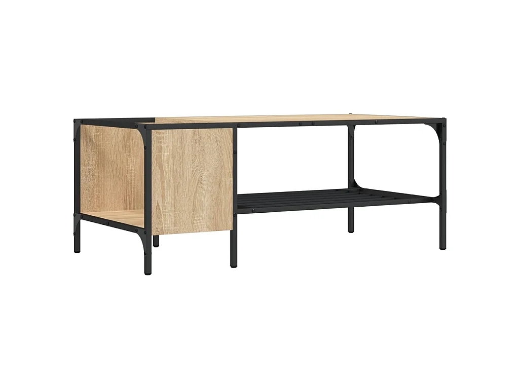 Table basse support chêne sonoma 100x51x40cm bois d'ingénierie GHR15750