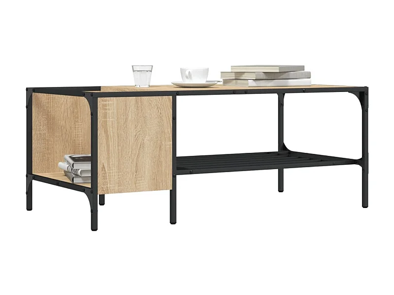 Table basse support chêne sonoma 100x51x40cm bois d'ingénierie GHR15750