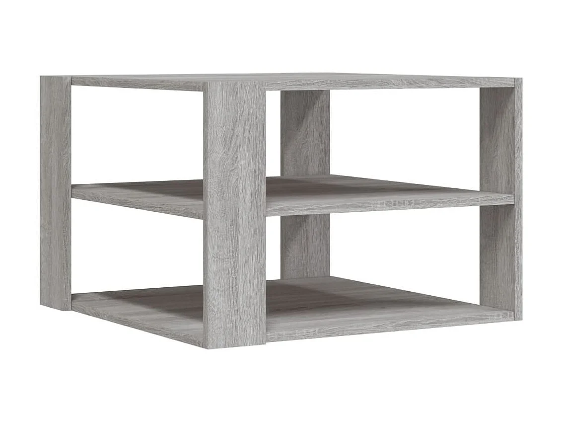 Table basse sonoma gris 59,5x59,5x40 cm bois d'ingénierie GHR35480