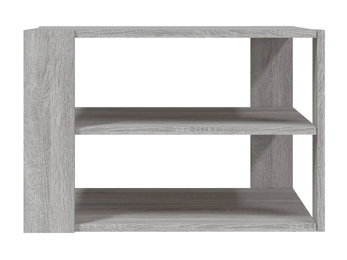 Table basse sonoma gris 59,5x59,5x40 cm bois d'ingénierie GHR35480