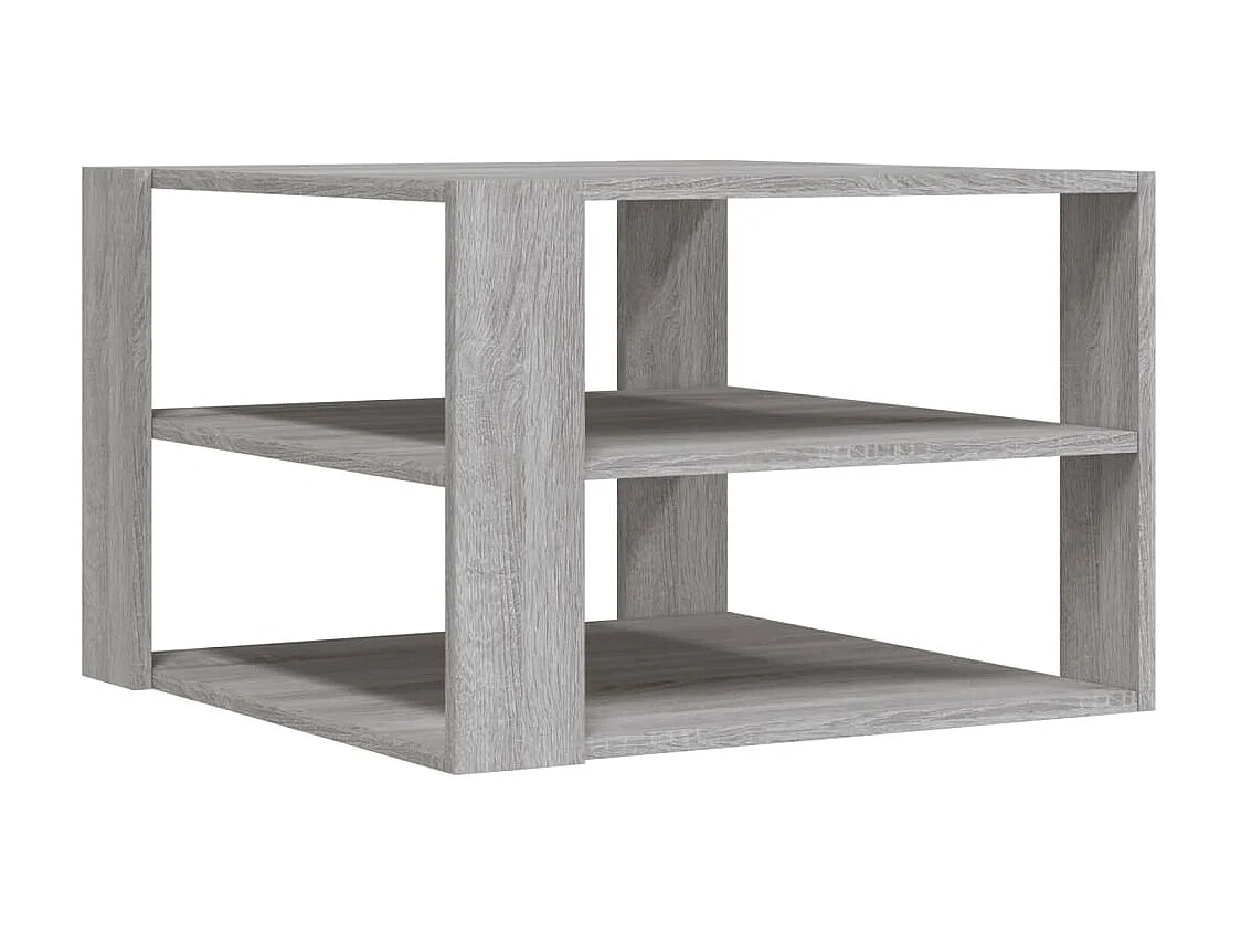 Salontafel 59,5x59,5x40 cm bewerkt hout grijs sonoma NL61782