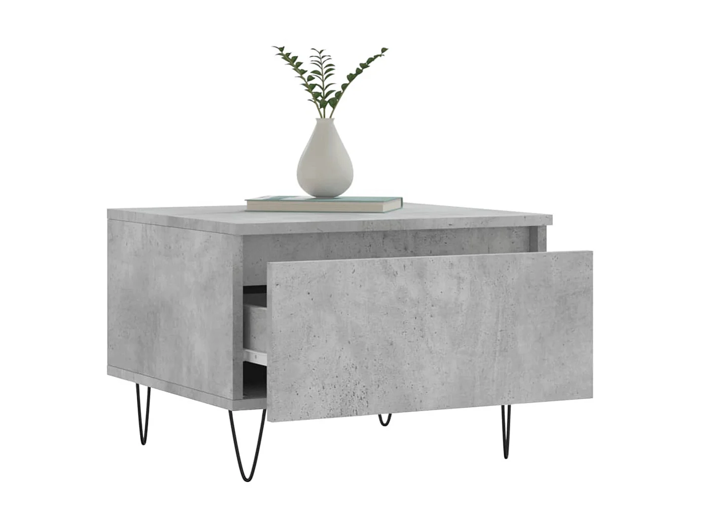 Tables basses 2 pcs gris béton 50x46x35 cm bois d'ingénierie GHR50774