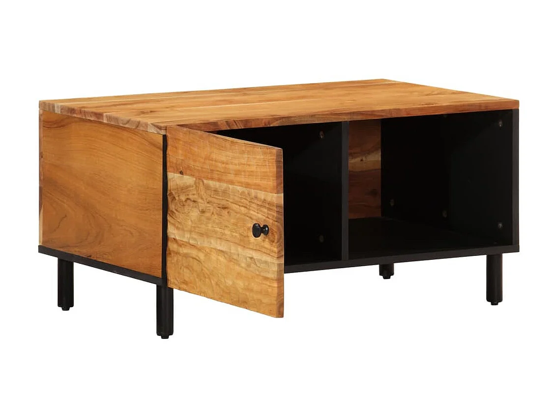 Table basse 80x50x40 cm bois massif d'acacia GHR29712