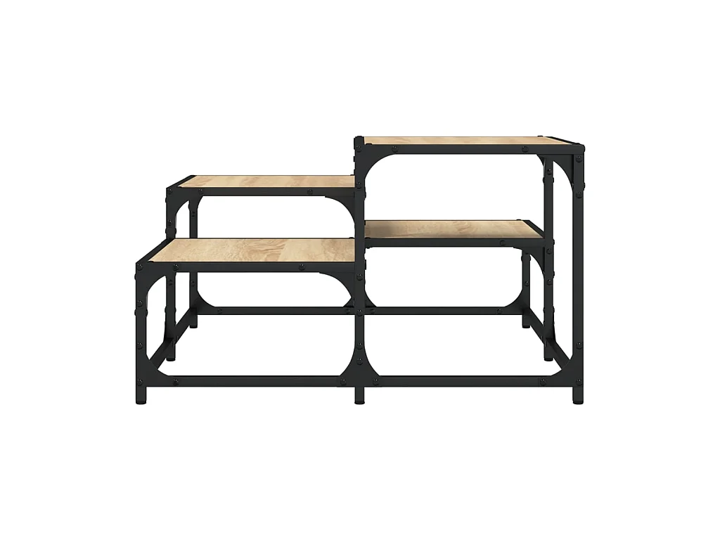 Table basse chêne sonoma 68x68x40 cm bois d'ingénierie GHR60099