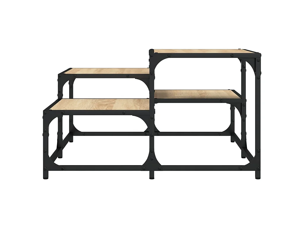 Table basse chêne sonoma 68x68x40 cm bois d'ingénierie GHR60099