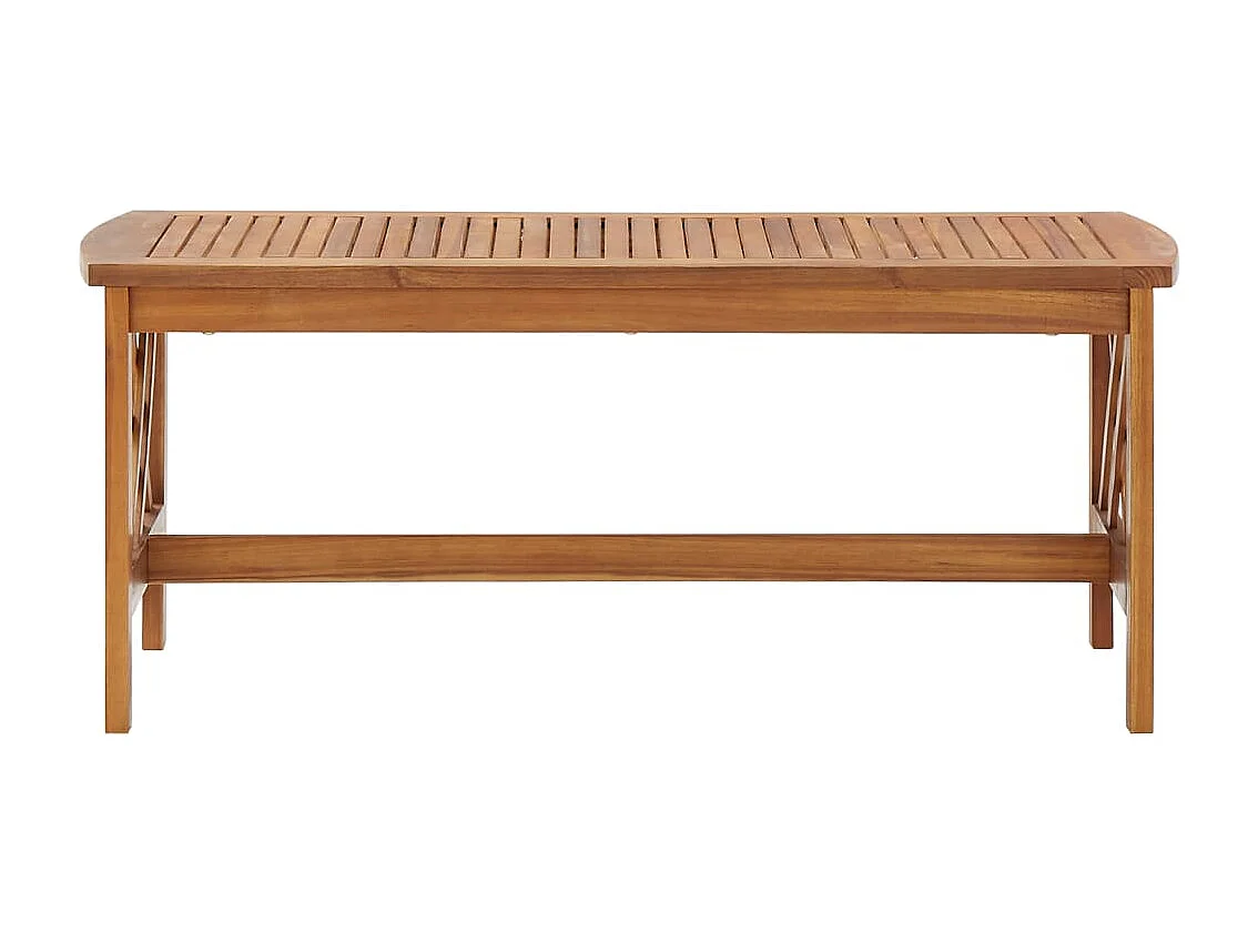 Mesa de centro de madera maciza de acacia 102x50x43 cm ES36688