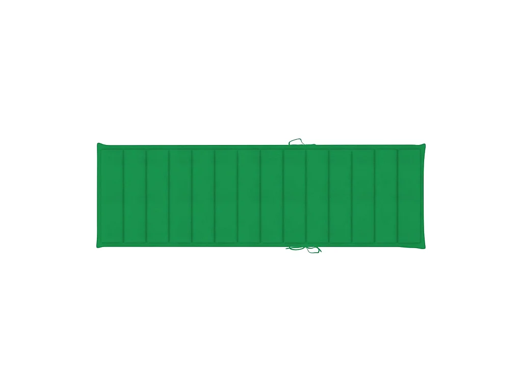 Tumbona de jardín con mesa y cojín de madera de pino impregnada ES89702