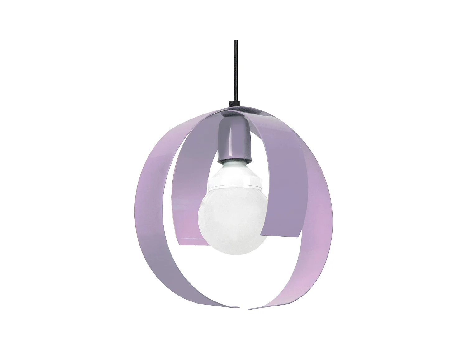 Suspension TOSEL ,métal,Violet ,H 85xD 26x P 26cm