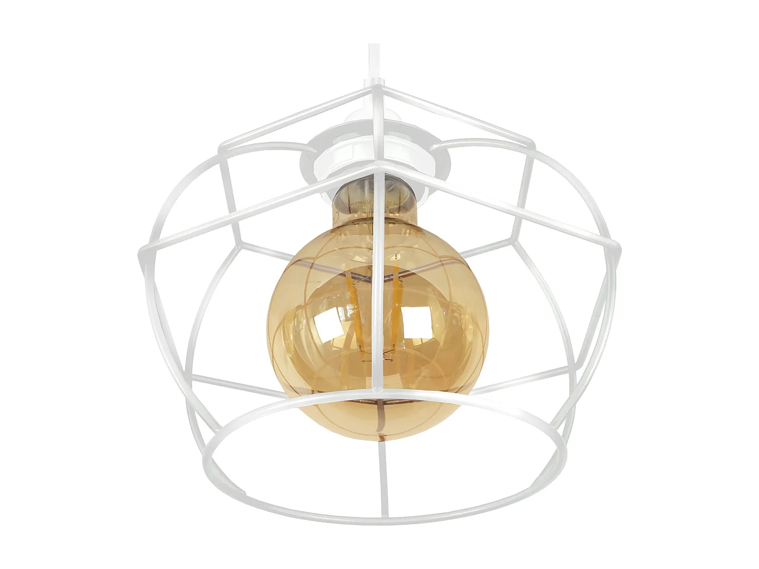 Suspensão TOSEL  VILLEPOT vidro globo azul D20 x  H100  cm