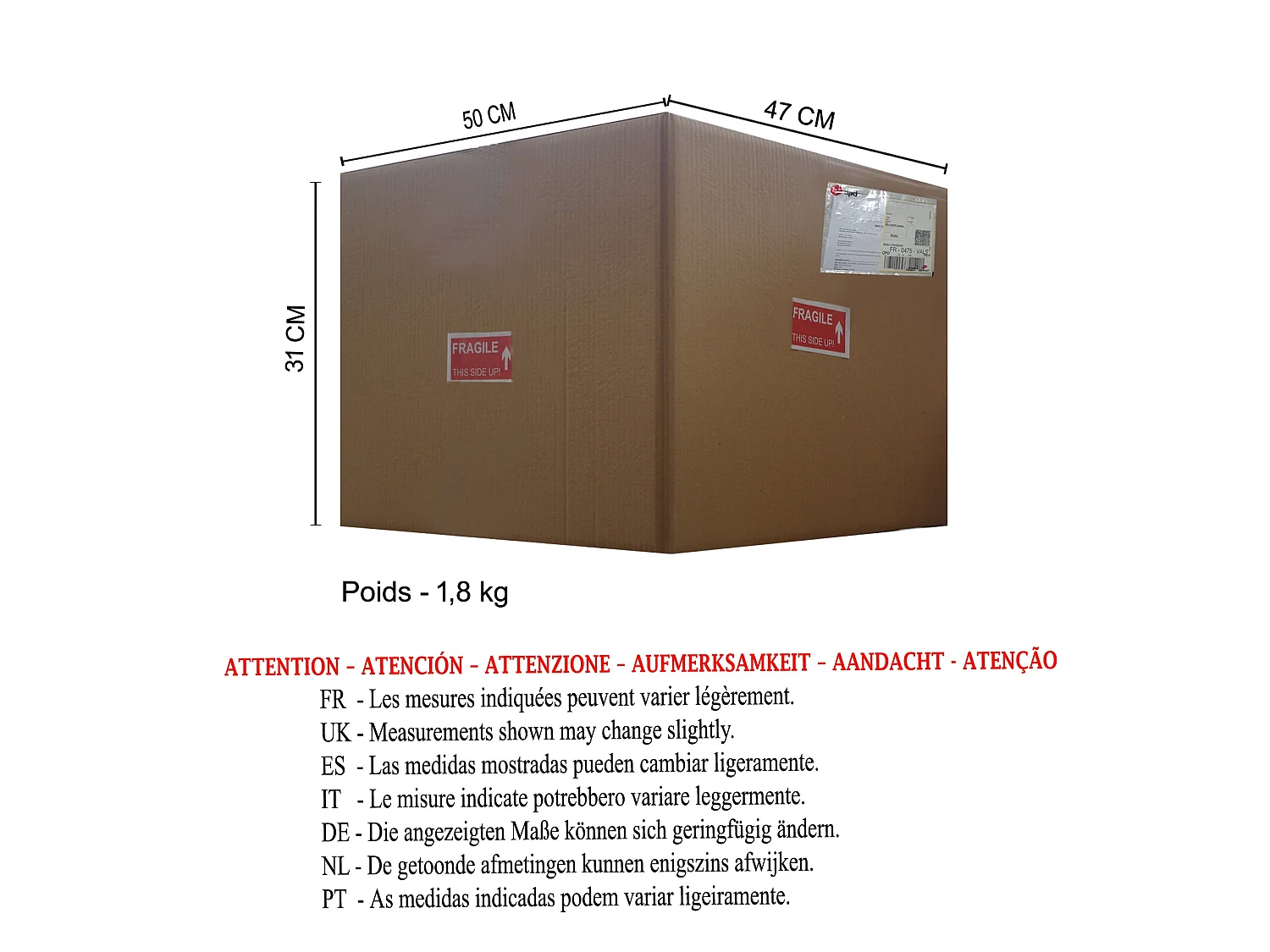 Suspensão TOSEL  GRANDE MADAME vidro cúpula taupe D42 x  H70  cm