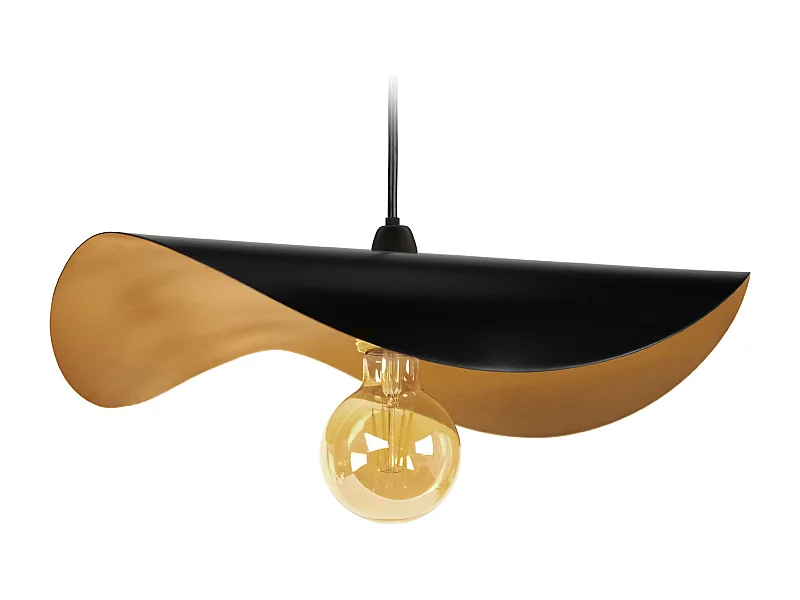 Suspension TOSEL ,métal,Noir ,H65xD40xP40 cm