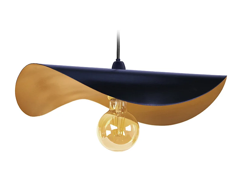 Suspensão TOSEL  MADAME metal chapéu de senhora vermelho dourado D40 x  H65  cm