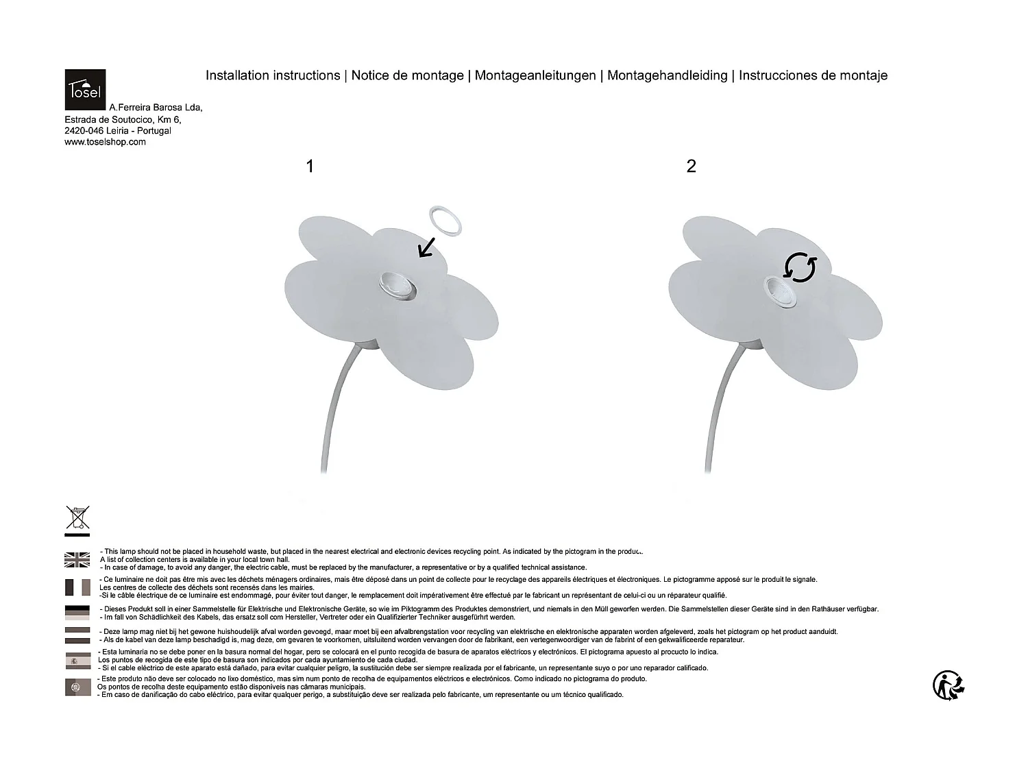 Suspension d'Enfant TOSEL ,métal,Bleu,H 68xD 30x P 30cm