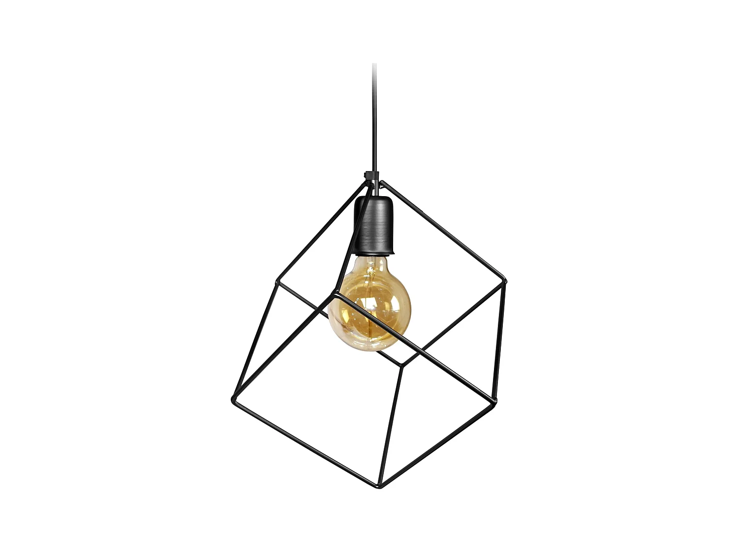Suspension TOSEL ,métal,anthracite,H95xD35xP35cm
