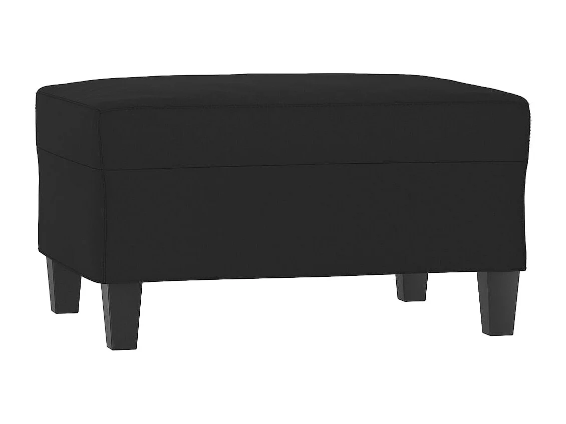 Apoio de pés 70x55x41 cm tecido de microfibra preto PT674324