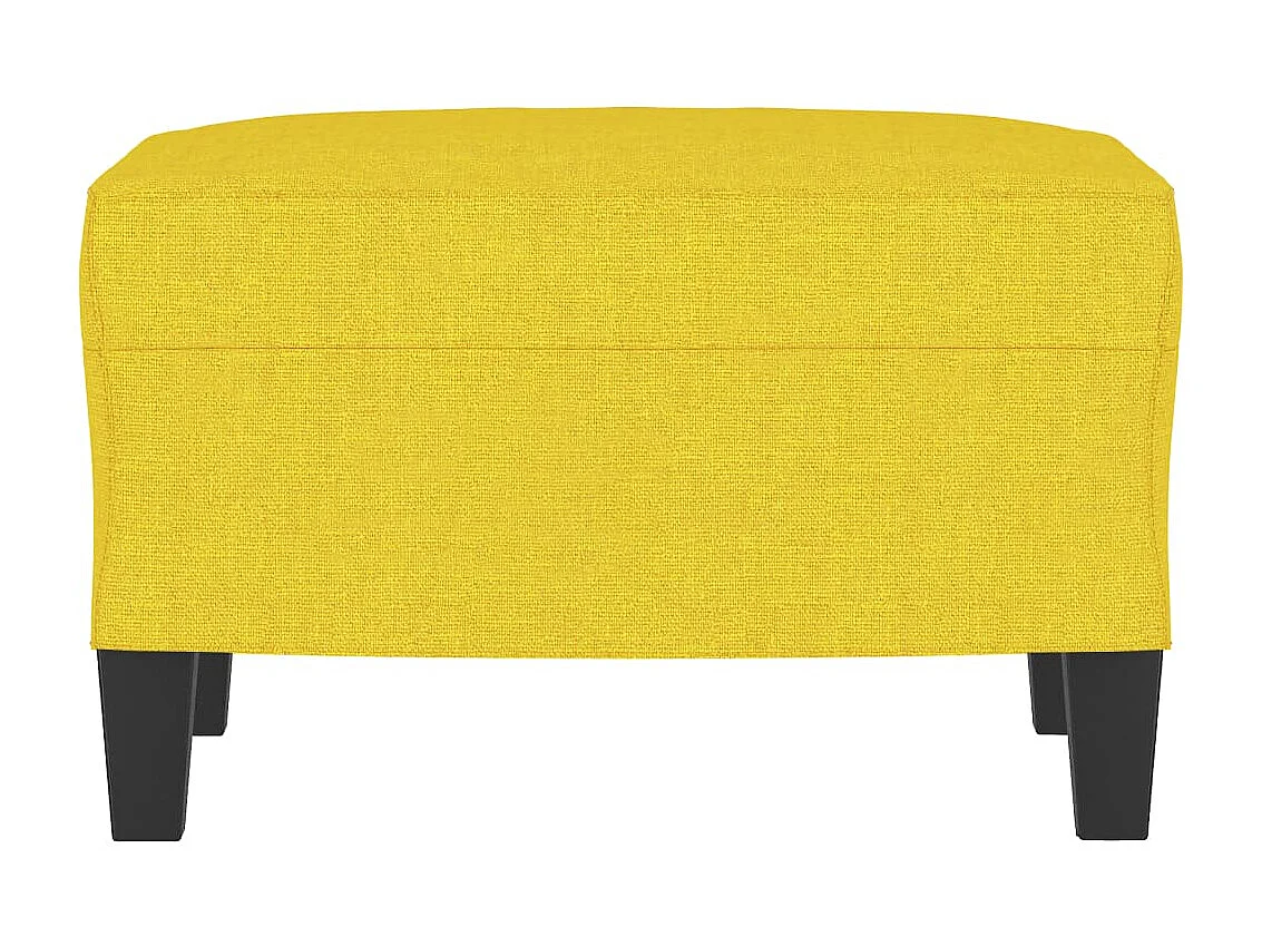 Reposapiés de tela amarillo claro 60x50x41 cm ES19937