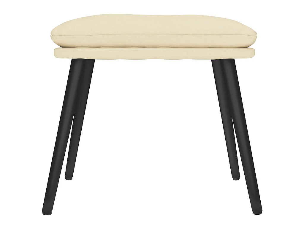 Repose-pied Crème 45x29,5x35 cm Tissu LQF20460