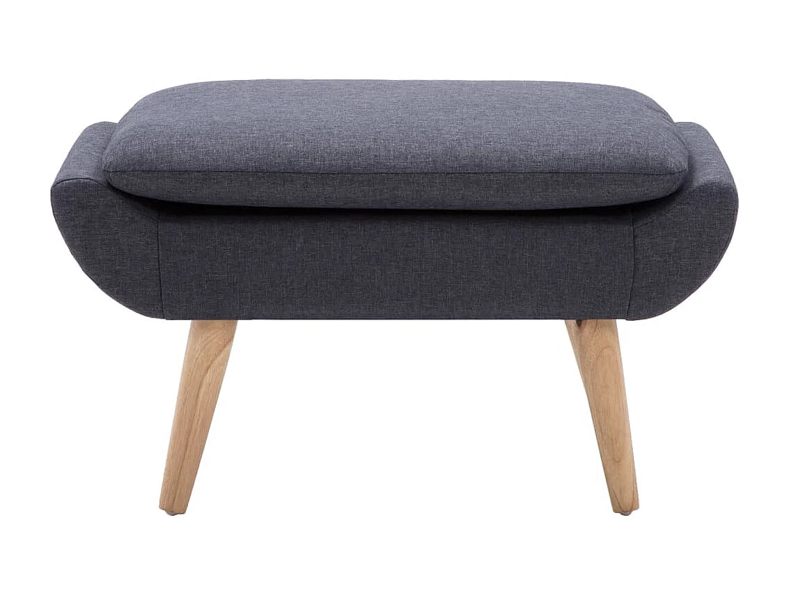 Repose-pied Tapisserie en tissu 73 x 43 x 42 cm Gris foncé LQF92822