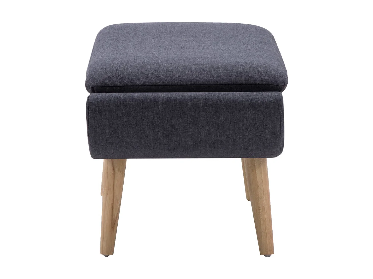 Repose-pied Tapisserie en tissu 73 x 43 x 42 cm Gris foncé LQF92822