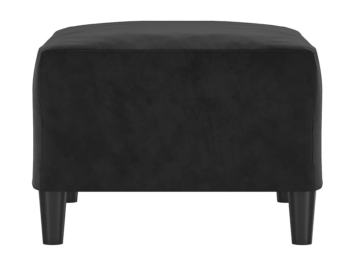 Voetenbank 70x55x41 cm fluweel zwart NL291506