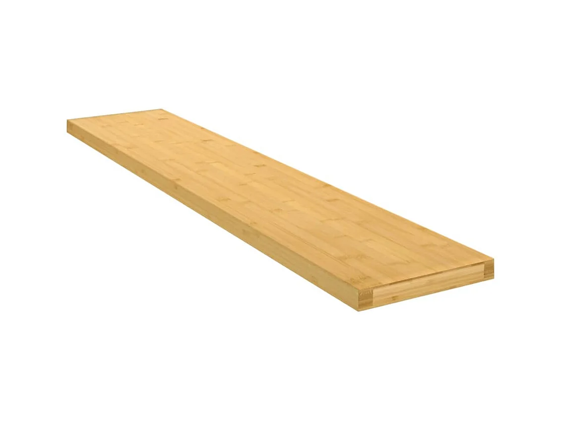 Étagère murale 100x20x4 cm bambou OFR72193 BonneVie Meuble