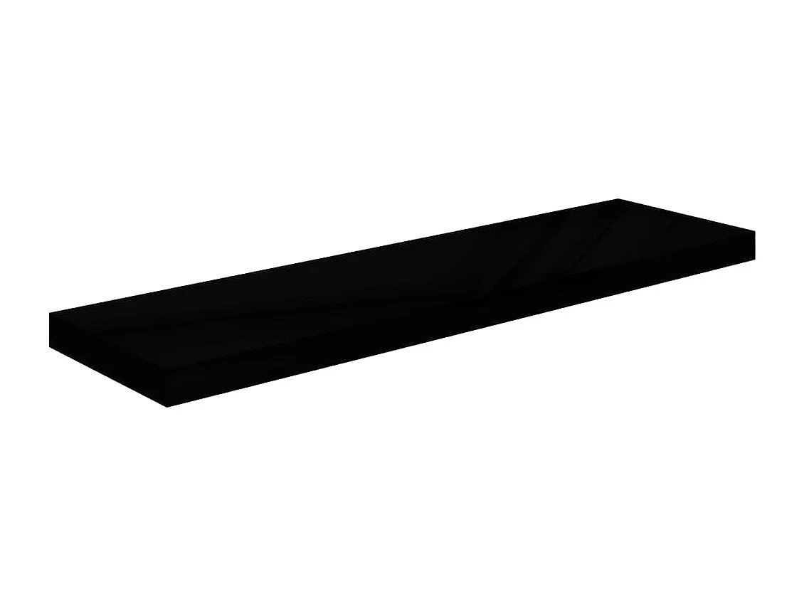 Prateleiras de parede suspensas 2 pcs 90x23,5x3,8cm MDF preto PT811202
