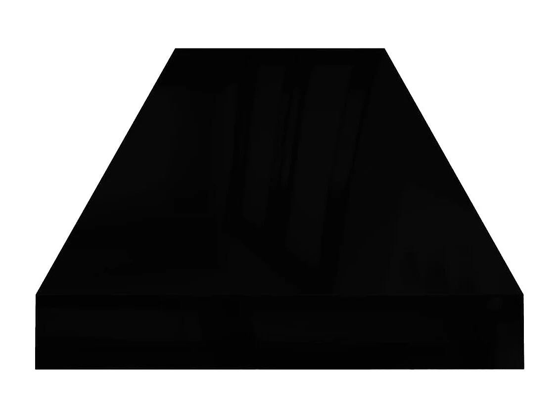 Prateleiras de parede suspensas 2 pcs 90x23,5x3,8cm MDF preto PT811202