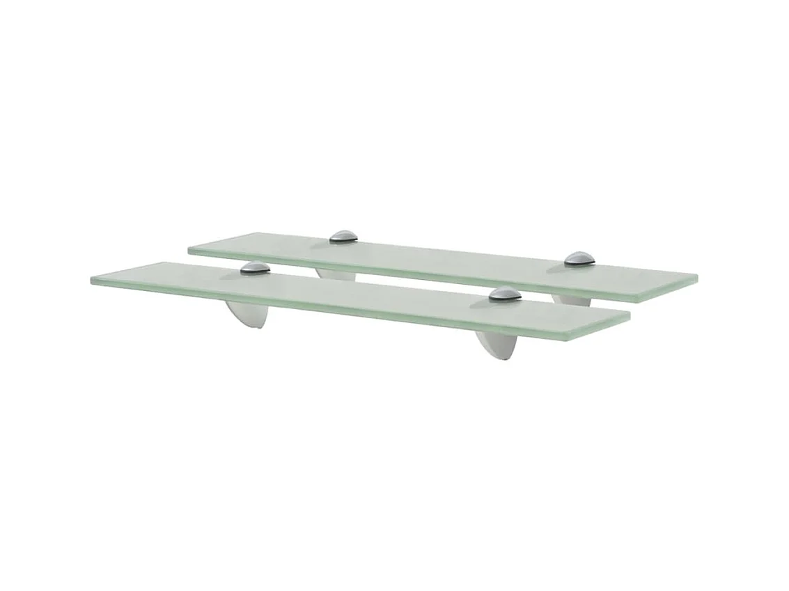 Étagères murales 2 pcs Verre 50 x 10 cm 8 mm OFR15198 BonneVie Meuble