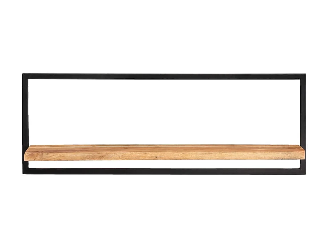 Estantes de pared 2 unidades madera maciza acacia 100x24x35 cm ES75214