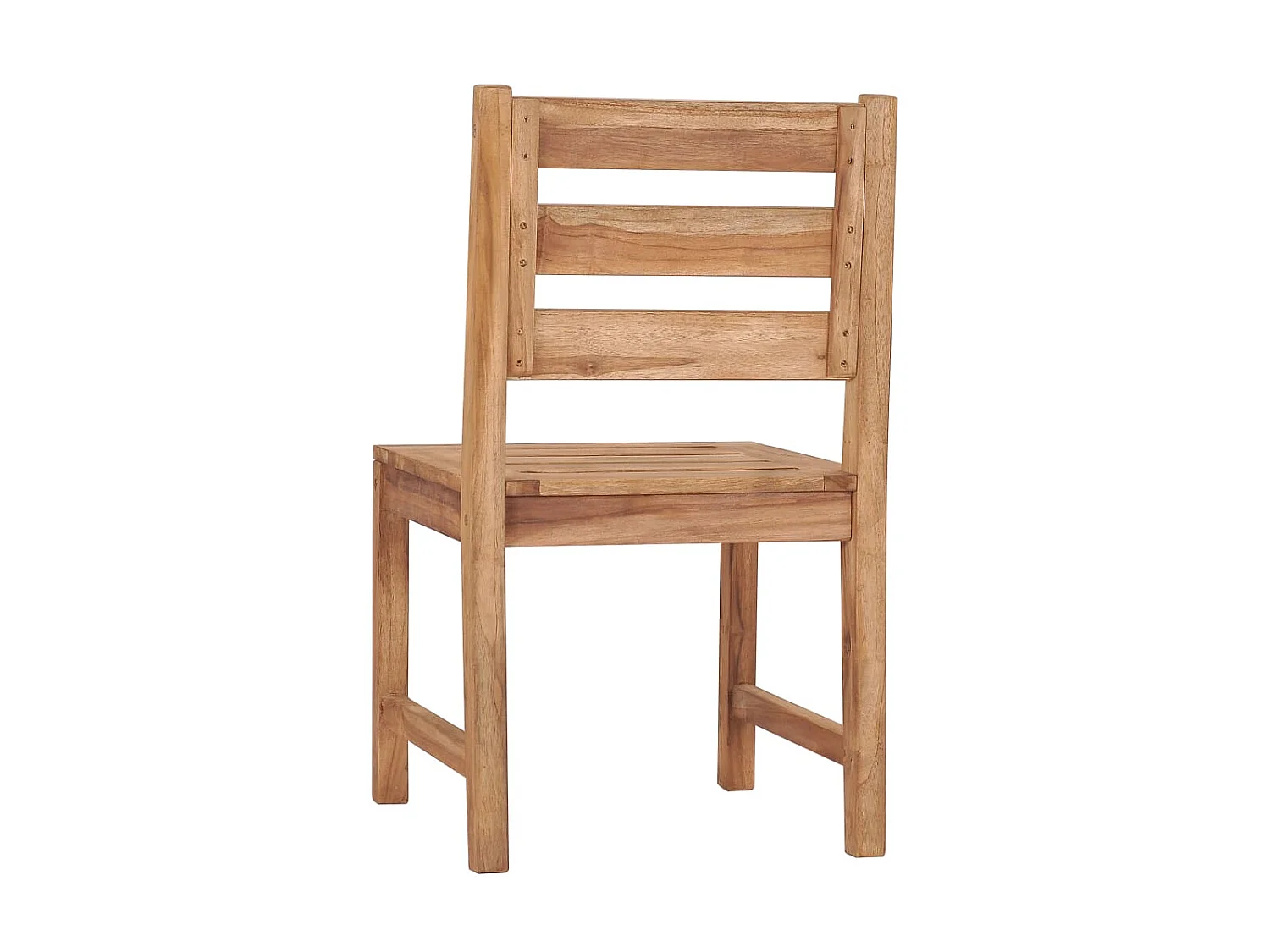 Juego de 2 Sillas de jardín madera maciza de teca KOW47345