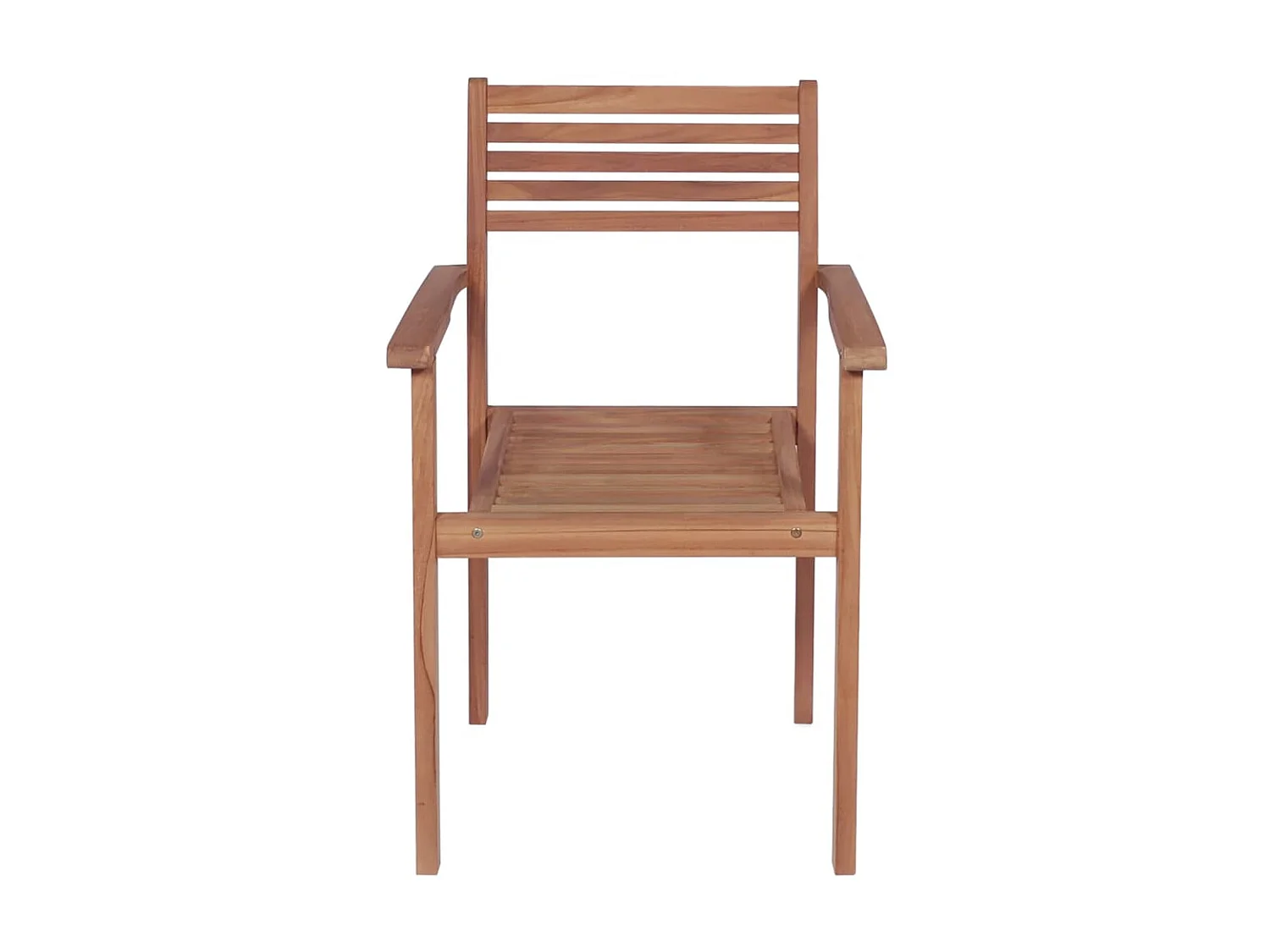 Tuinstoelen 2 st met rode kussens massief teakhout NL19391