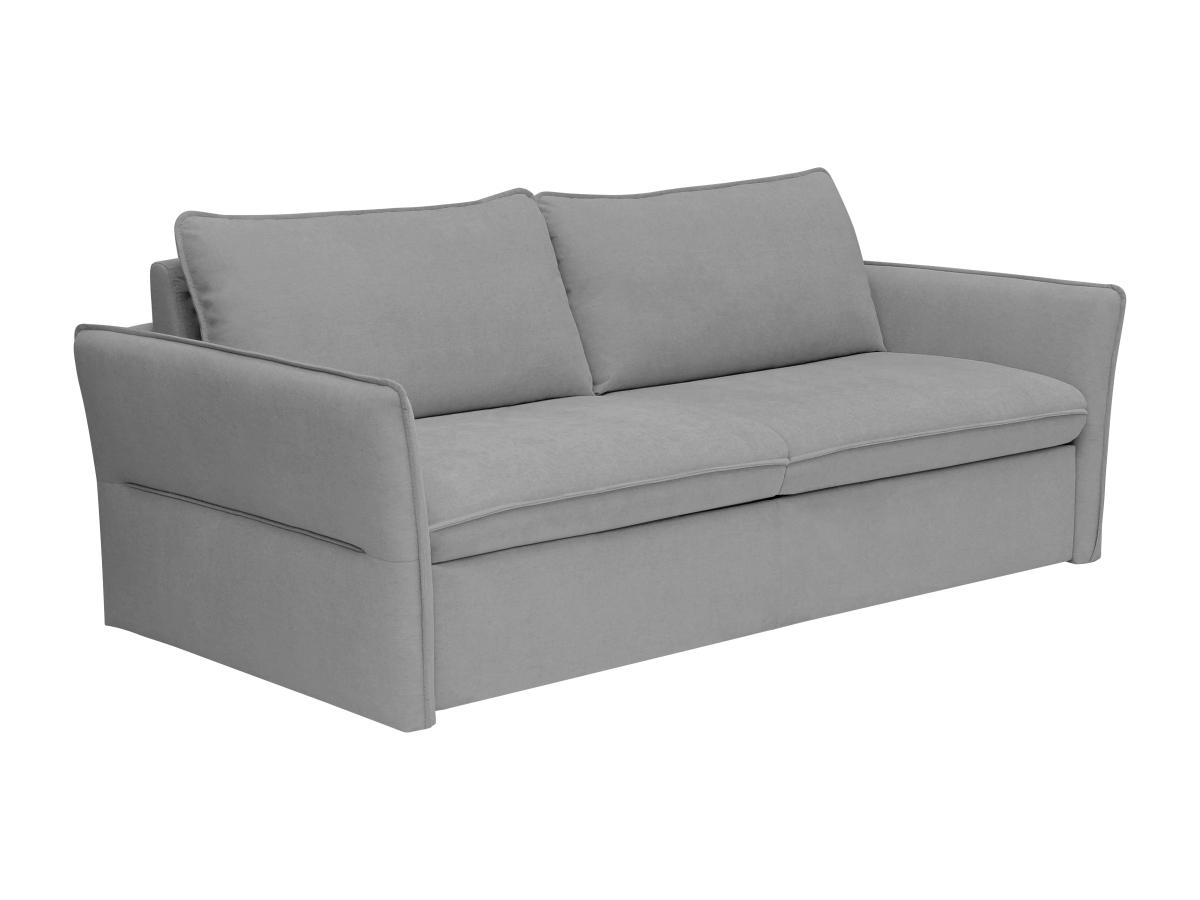 Schlafsofa mit Matratze 4-Sitzer - Stoff - Grau- Liegefläche 160 cm - CELTA günstig online kaufen