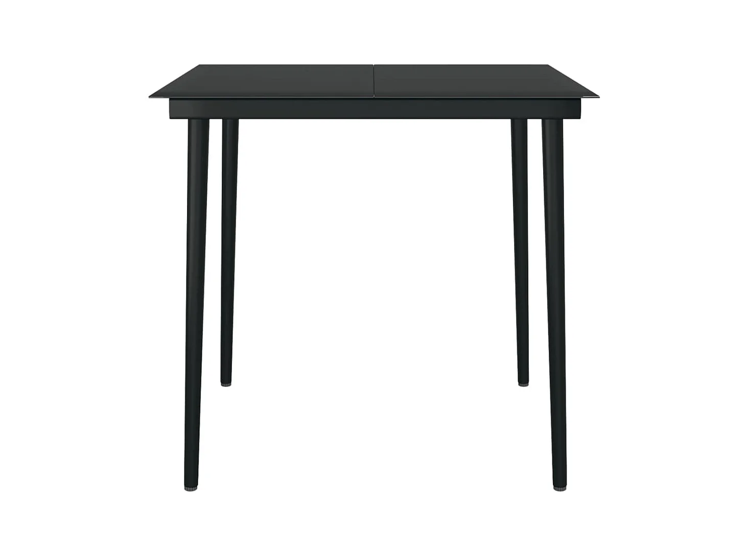 5 pcs Conjunto de jantar para jardim preto PT797287