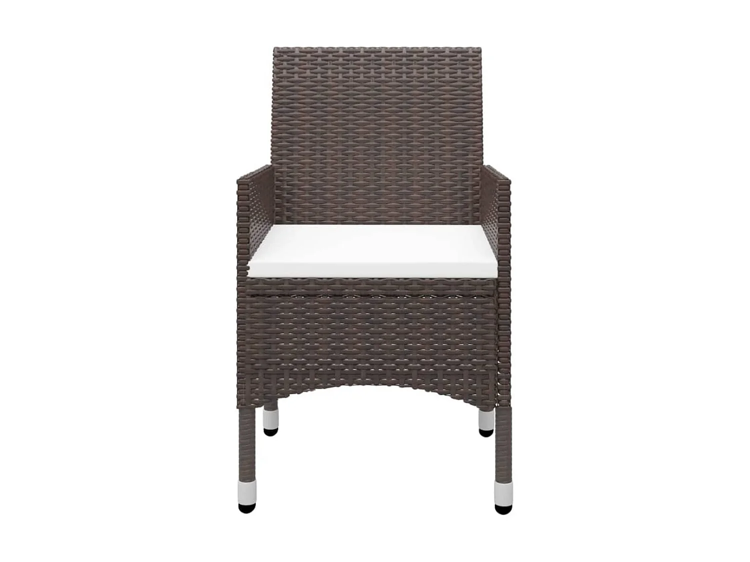 5 pcs conjunto de jantar para jardim castanho PT471867