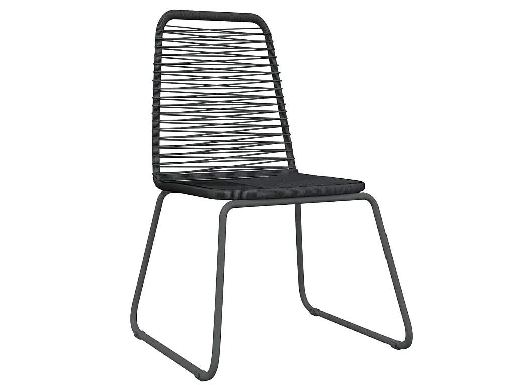 Comedor de jardín 3 piezas negro YOE90871