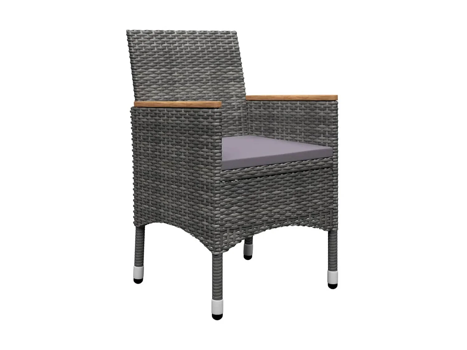 Ensemble de salle à manger de jardin 5 pcs Gris BE51226