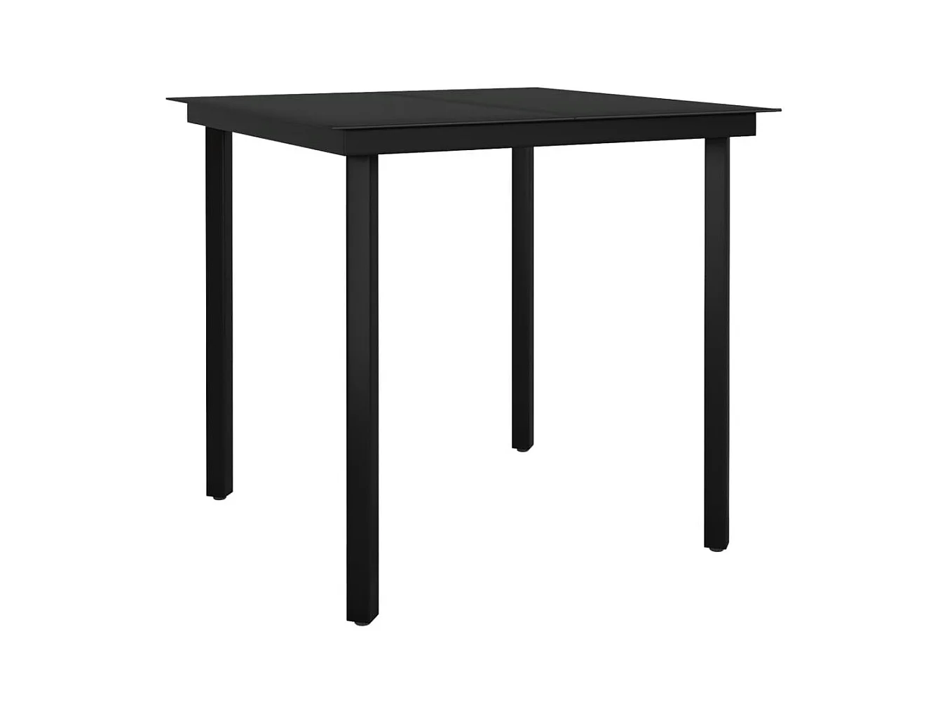 Comedor de jardín 3 piezas negro YOE88978