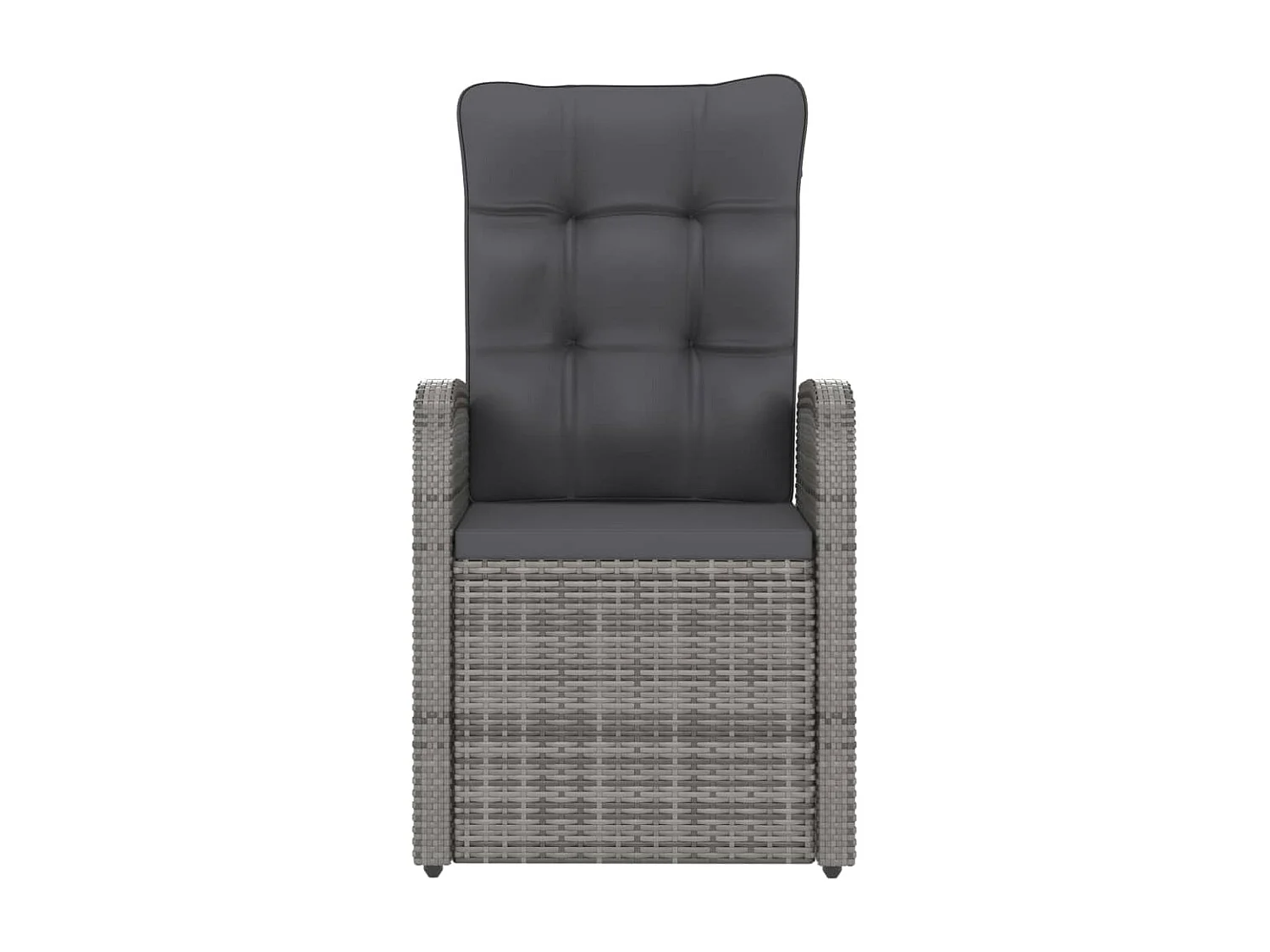 Salle à manger de jardin 7 pcs avec coussins Résine tressée Gris GFDF33883