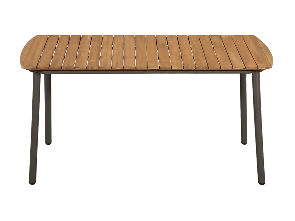 5-tlg. Garten-Essgruppe,Gartensitzgruppe Poly Rattan Braun -gkd17555