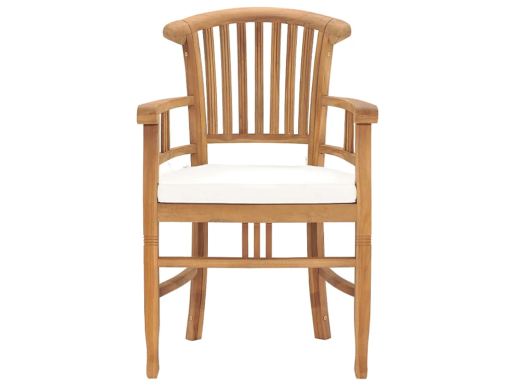 Ensemble à dîner de jardin 7 pcs avec coussins Teck solide BE59020