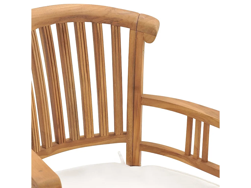 Ensemble à dîner de jardin 7 pcs avec coussins Teck solide BE59020