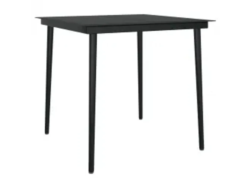 Salle à manger de jardin 3 pcs avec coussins Noir BE43988