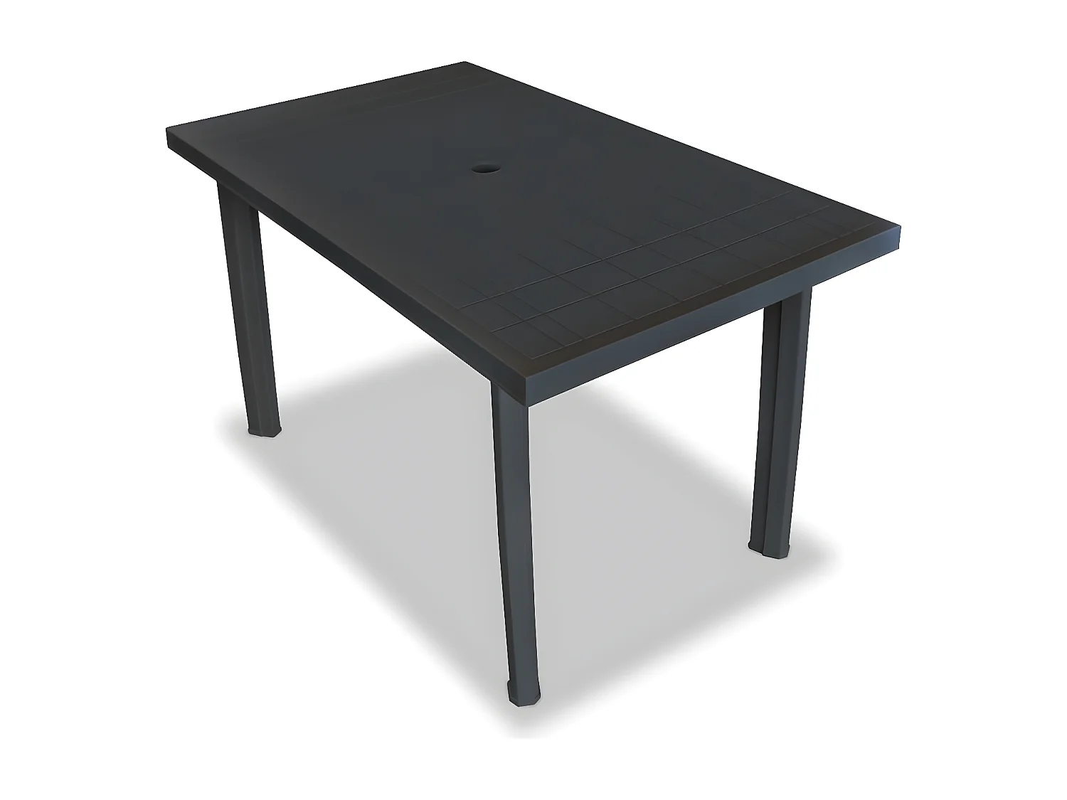 Salle à manger de jardin 7 pcs Plastique Anthracite BE91589