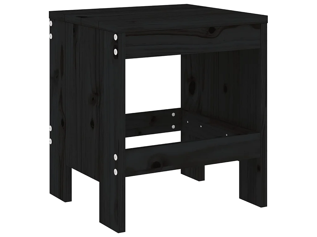 5-tlg. Garten-Essgruppe,Gartensitzgruppe Schwarz Massivholz Kiefer -gkd13095