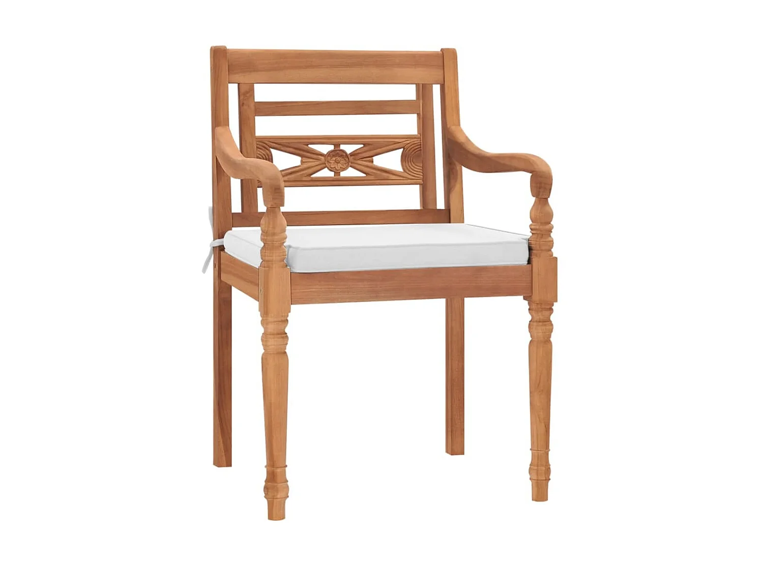 Ensemble à manger de jardin coussins 7pcs Bois de teck solide BE52302