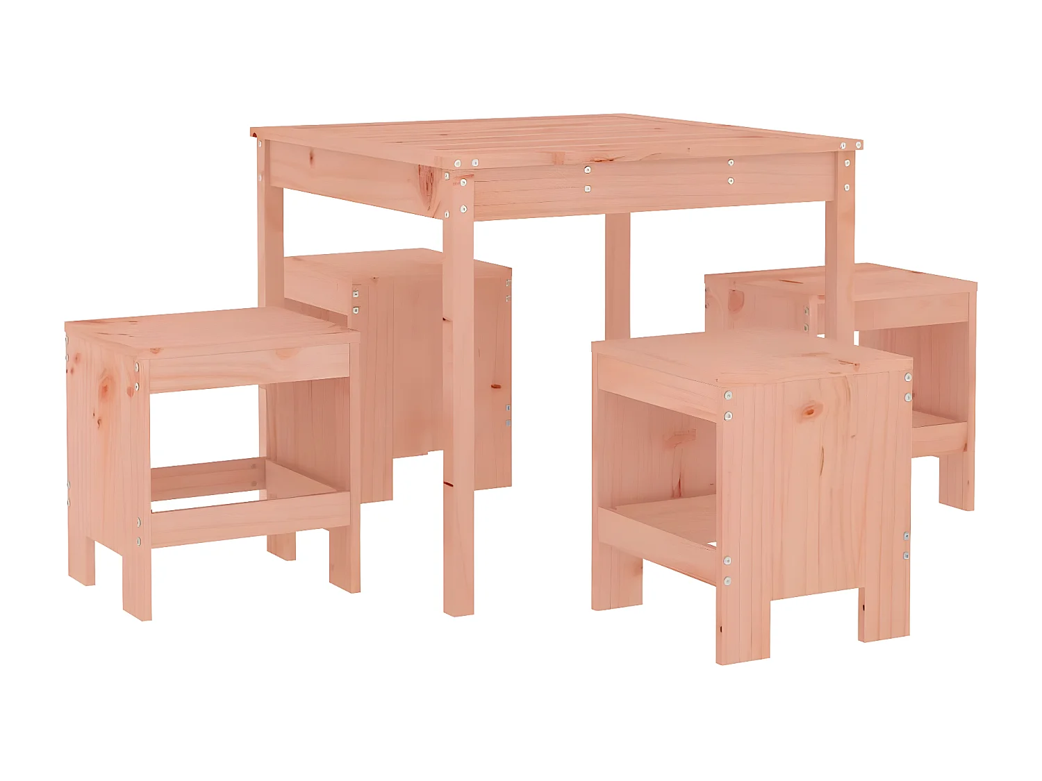 Ensemble à manger de jardin 5pcs bois massif Douglas BE92076