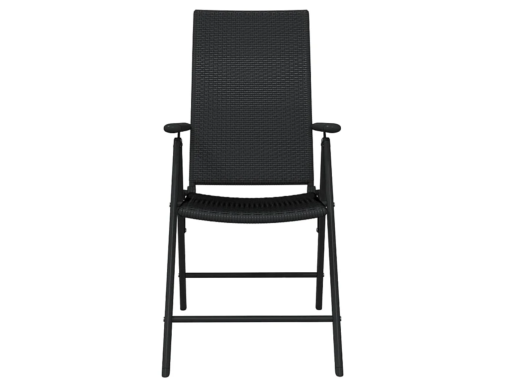 Ensemble à manger de jardin 5 pcs Noir BE82386